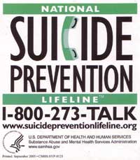 Suicide Prevention Hotline - Call 18002738255